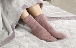 加茂繊維しっとりポカポカソックス/男女兼用/カラー:黒、ピンク/サイズ:M・L