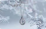 岡山天満屋1階 4℃ 【クリスマス限定】シルバー ネックレス 2本セット