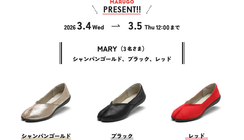 MARUGO PRESENT 2026ǯ3��4������3��5��12���ޤǡ�MARY�ʥޥ꡼��